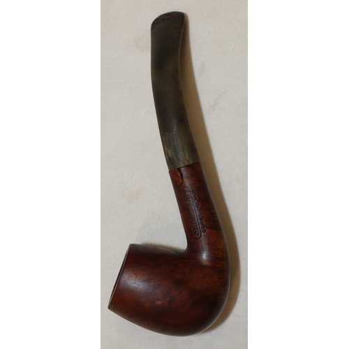 3033 - 7 various pipes (2 Falcan, Smokecraft, Bruyere, Real Briar Nose Warmer, Ronson, D. Plum) and 2 pipe ... 