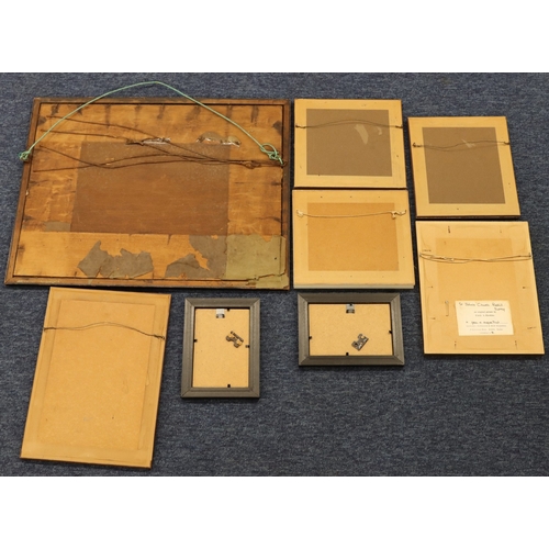 3059 - 8 various prints of Reigate ,Redhill and Surrey, all framed, largest 43.5cm x 54.5cm including frame... 