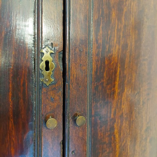 3009 - THIS LOT IS NOT HELD BY PFW. A 19th century small bow fronted corner cupboard, 70cm wide, 37cm deep,... 