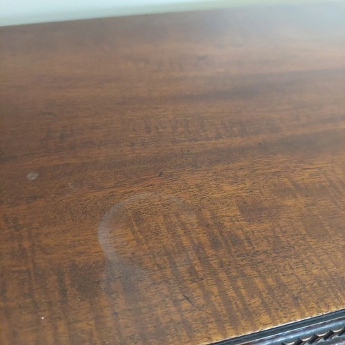 3011 - THIS LOT IS NOT HELD BY PFW. A mahogany bureau, 3 drawers, interior writing slope with leather inser... 