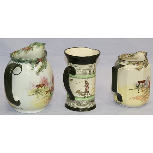 19 - A Royal Doulton Series Ware round bulbous shaped jug 