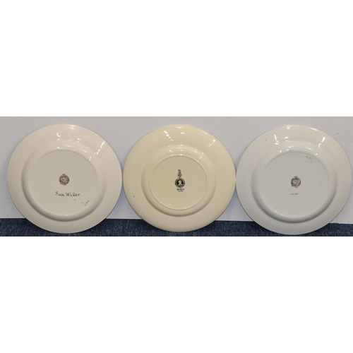 20 - 3 Royal Doulton Series Ware round plates 