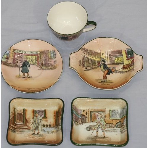 24 - 2 Royal Doulton Series Ware square scallop shaped dishes 