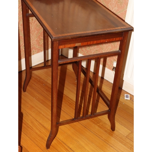 3229 - THIS ITEM IS NOT HELD BY PFW. An Edwardian mahogany inlaid small rectangular occasional table, 64cm ... 