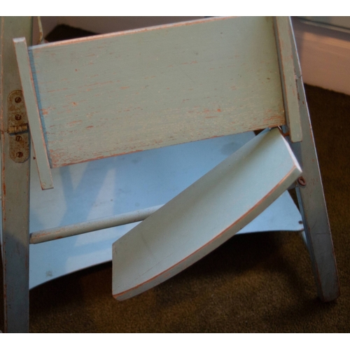 3231 - THIS ITEM IS NOT HELD BY PFW. A vintage 1950s child's high chair/ walker , 54cm wide, 96cm high or 5... 