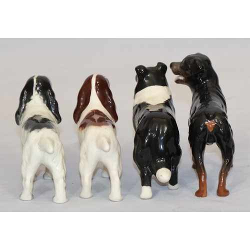 109 - 4 various Beswick figures of dogs, largest 8.2cm high (4)