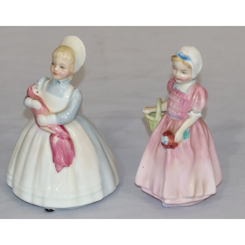 116 - 2 small Royal Doulton figurines, 