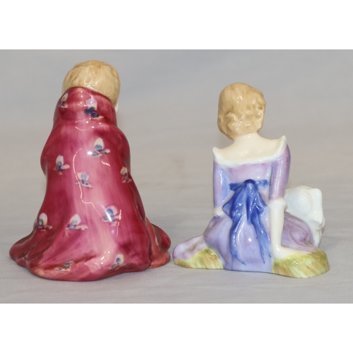 117 - 2 small Royal Doulton figurines, 