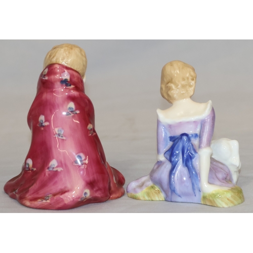 117 - 2 small Royal Doulton figurines, 