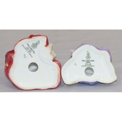 117 - 2 small Royal Doulton figurines, 