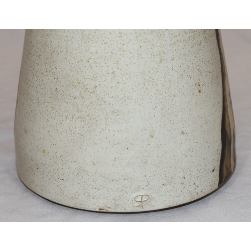 98 - Sarah Perry (B.1945) Studio Pottery round fruit bowl on cream and brown ground, with seal mark, 30cm... 