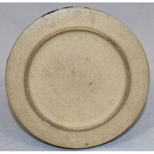 98 - Sarah Perry (B.1945) Studio Pottery round fruit bowl on cream and brown ground, with seal mark, 30cm... 