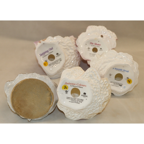 4065 - 4 Coalport figures, 