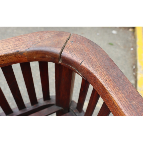 4074 - A teak square garden table and chair set, table top 95cm x 95cm, 73cm high, 64cm wide, 64cm deep, se... 