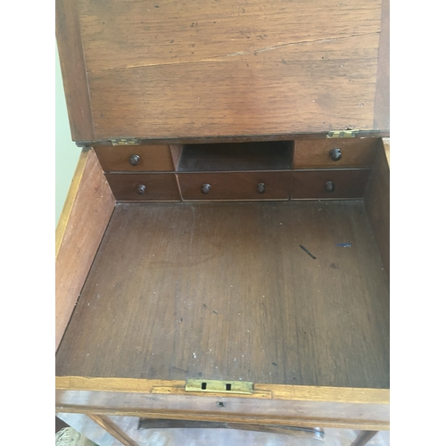 4084 - THIS ITEM IS NOT HELD BY PFW. A Victorian satin walnut and birch Davenport (lock faulty on 2 lower d... 