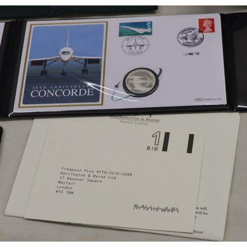 4091 - Various Concorde memorabilia, a Cross propelling pencil, boxed with Concorde gift card, a boxed Conc... 