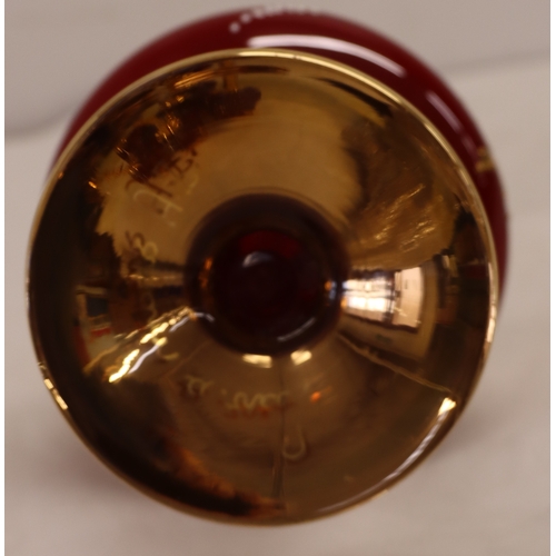 4099 - A vintage Murano style Venetian set of 6 goblets and matching jug, 32.5cm high.