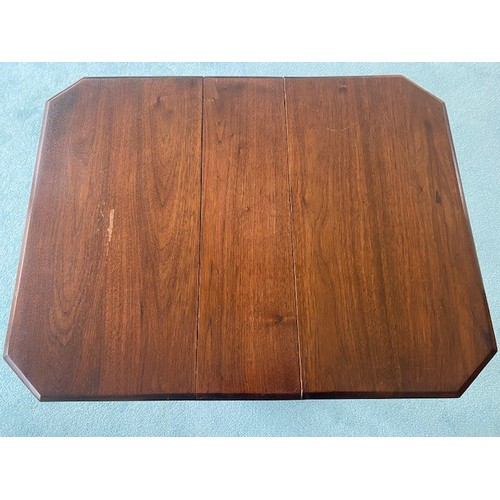 4041 - THIS LOT IS NOT HELD BY PFW. A small mahogany Sutherland table, top open 73cm x 71cm, 67cm high. COL... 