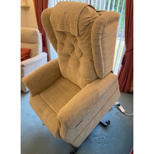 4042 - THIS LOT IS NOT HELD BY PFW. An electric recliner and stand-up chair, 80cm wide, 95cm deep, 105cm hi... 