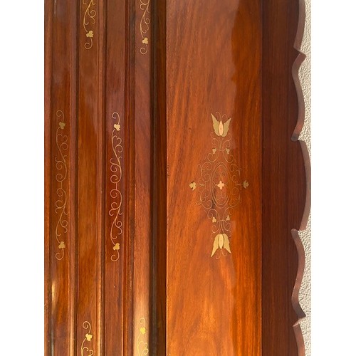 4044 - THIS LOT IS NOT HELD BY PFW. A Rosewood rolltop ladies bureau with brass inlay, 81cm wide, 36cm deep... 