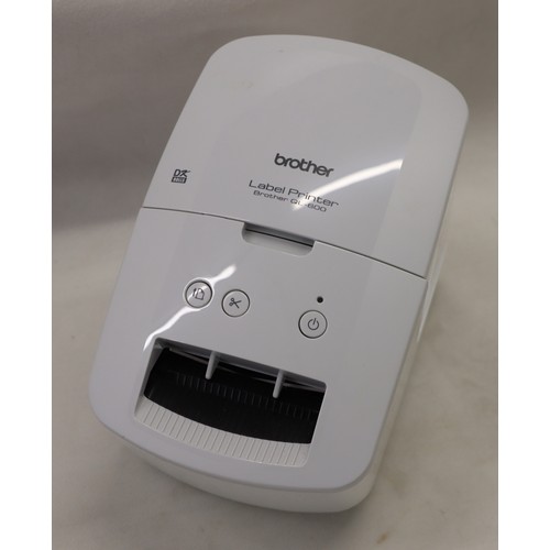 A Brother QL-600 Label Printer, Serial No. E79843D9Z774323, with ...