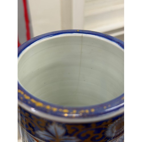 106 - A pair of large Japanese round bulbous thin necked vases with multi-coloured fish, landscape, floral... 