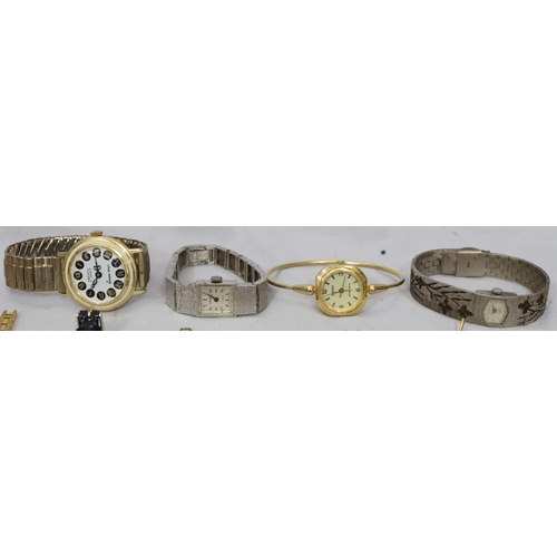 443 - 3 Avalon wristwatches, 3 Sekonda wristwatches, a Kossak wristwatch, a Sekos wristwatch and a quantit... 