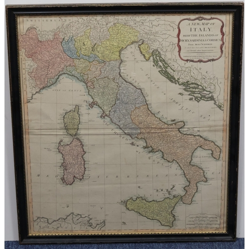 578 - An 18th Century hand coloured map 