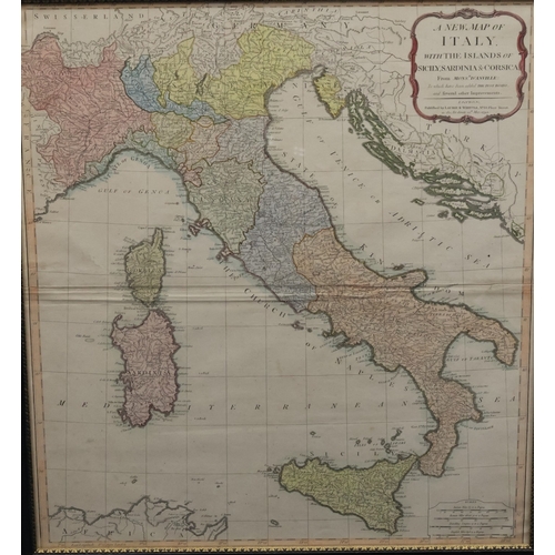 578 - An 18th Century hand coloured map 