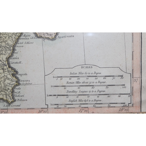 578 - An 18th Century hand coloured map 