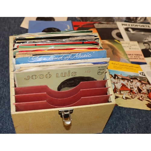 6155 - A quantity of Medium Play records and 45rpm single records, pop, classical etc.