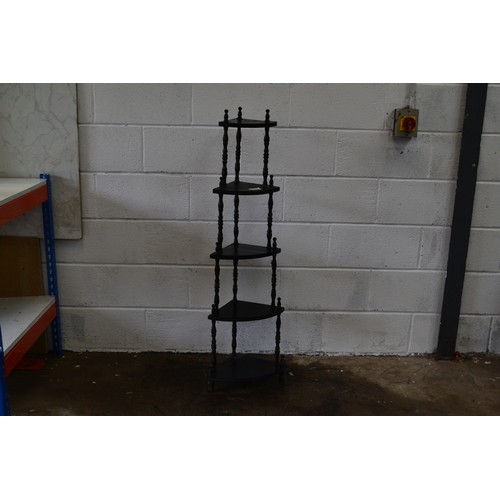 84 - Dark Wood 5 Tier Display Stand