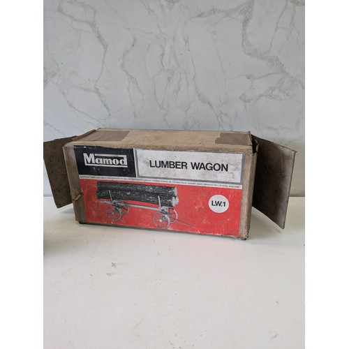 335 - Vintage Mamod Lw.1 Lumber Wagon In Original Box