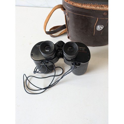 342 - Vintage Canon 7X50 Coated Binoculars