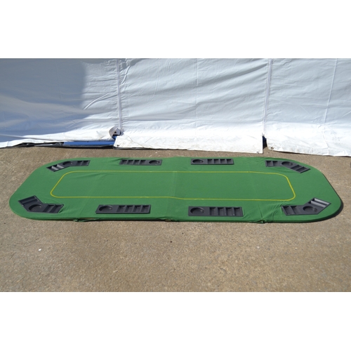 424 - felt poker table green