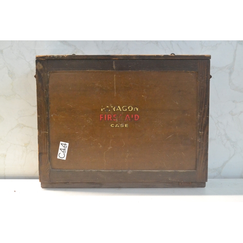 365 - Vintage Wood Paragon First Aid Case