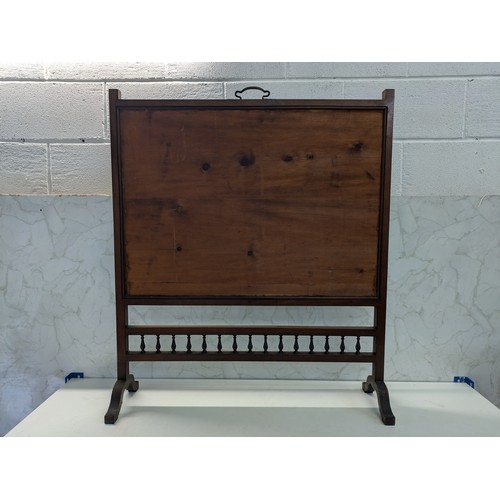 64 - A Hand Made Tapestry Fire Screen
