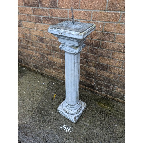 28 - A Sundial On A Stone Column