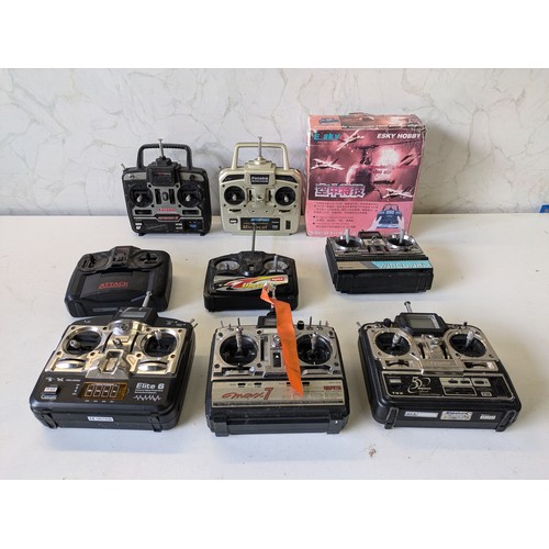 182 - A Collection Of Futaba And Sanwa Rc Remote Controls