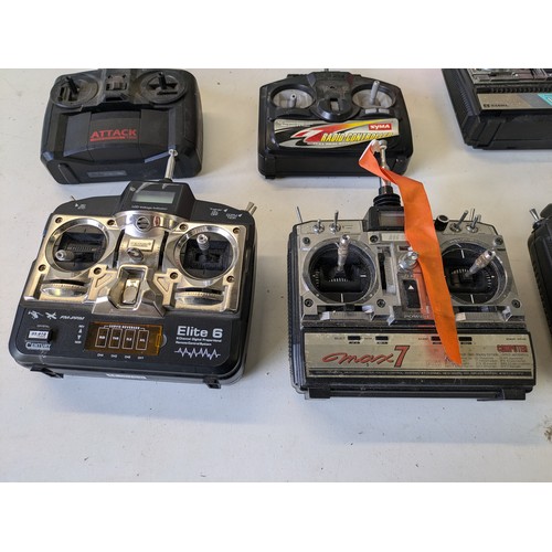 182 - A Collection Of Futaba And Sanwa Rc Remote Controls