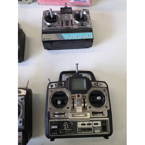 182 - A Collection Of Futaba And Sanwa Rc Remote Controls