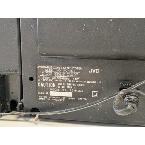 109 - Jvc Pc-25 Retro Boombox Radio Cassette Player & Recorder