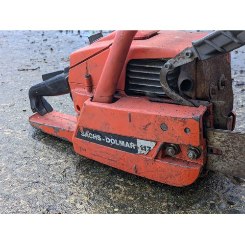 7 - Vintage Sachs Dolmar 117 Petrol Chainsaw