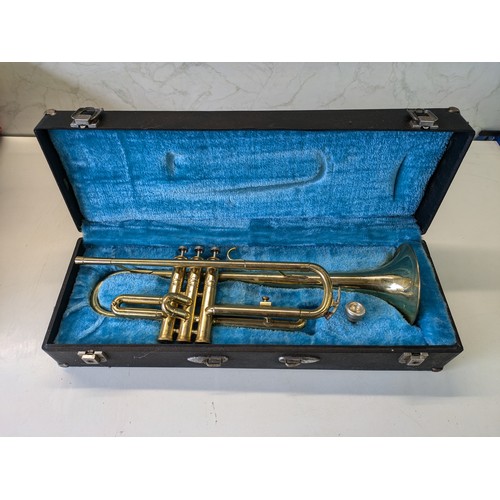 370 - A Jupiter Trumpet In Case With Mouth Piece