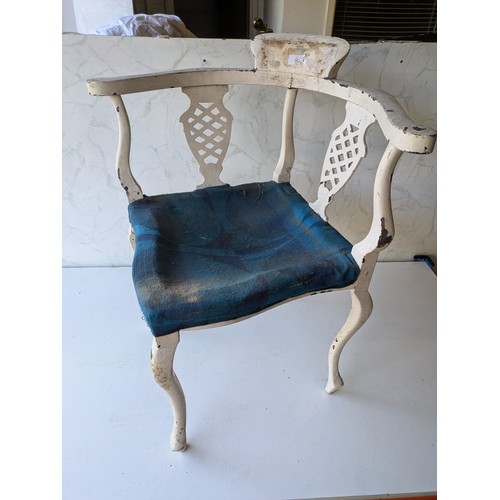 116 - A Vintage Wood Corner Chair