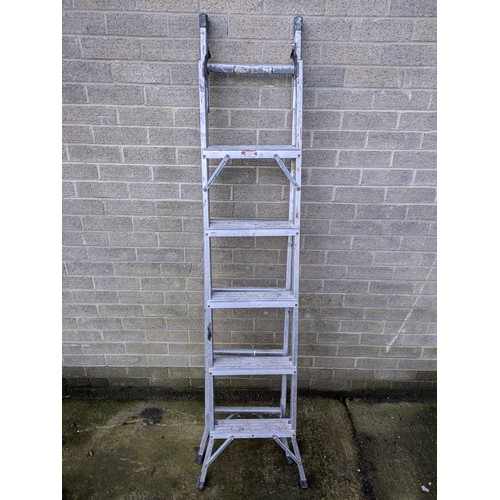 9 - A Large Retracting Aluminium Ladder