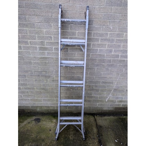 9 - A Large Retracting Aluminium Ladder