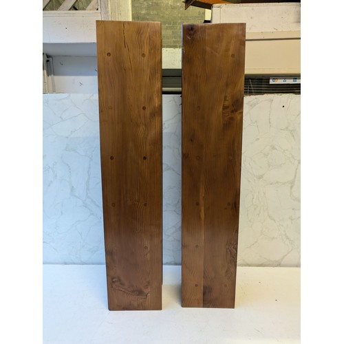 103 - A Pair Of Interesting Wood Wall Mounted Cd Holders