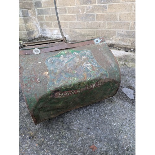 18 - vintage Ransomes push along mower