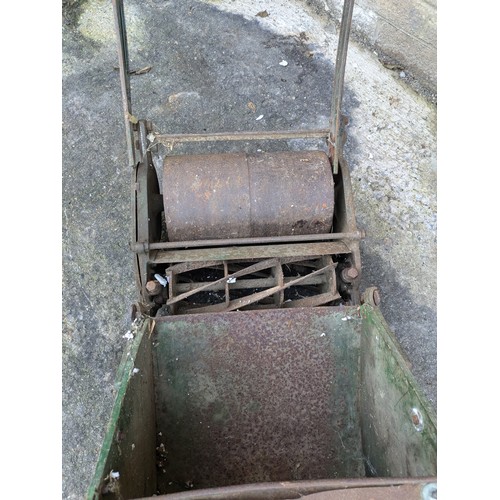 18 - vintage Ransomes push along mower